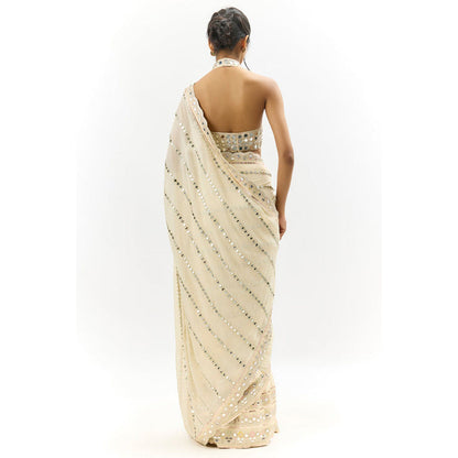 Gopi Vaid Aradhana Saree with Stitched Blouse