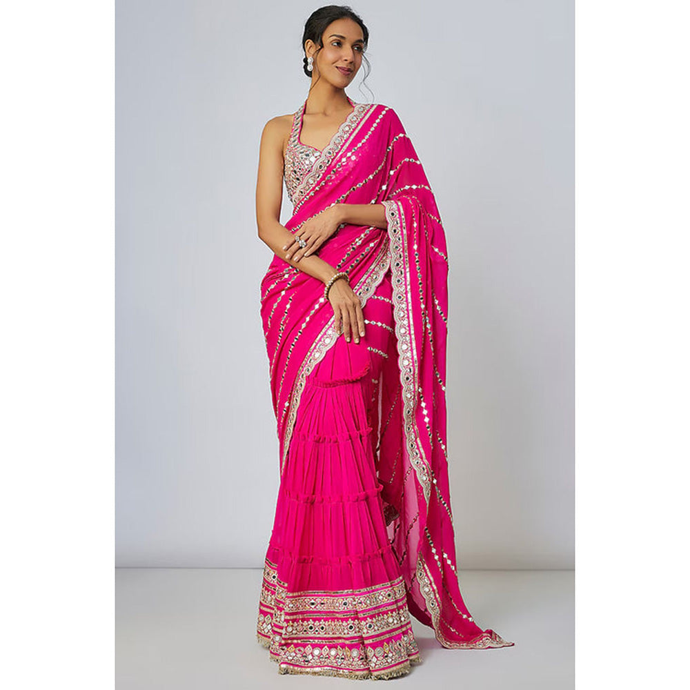 Gopi Vaid Aradhana Saree with Stitched Blouse