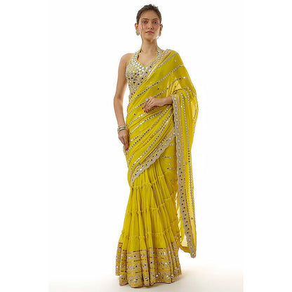 Gopi Vaid Aradhana Saree with Stitched Blouse