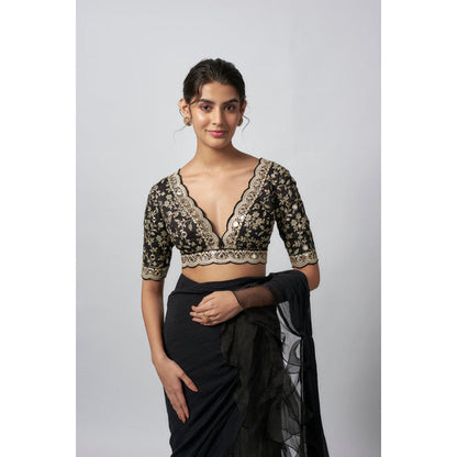 Gopi Vaid Ganika Saree with Stitched Blouse
