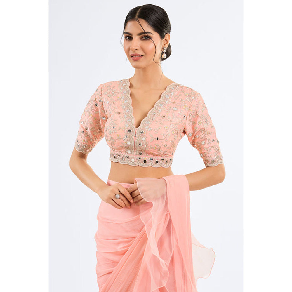 Gopi Vaid Ganika Saree with Stitched Blouse