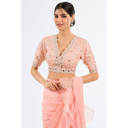 Gopi Vaid Ganika Saree with Stitched Blouse
