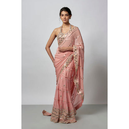 Gopi Vaid Shama Saree with Stitched Blouse