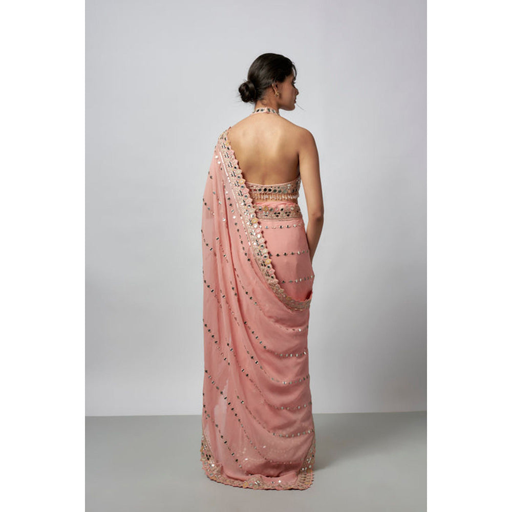 Gopi Vaid Shama Saree with Stitched Blouse