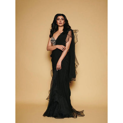 Gopi Vaid Sushmita Sen Saree with Stitched Blouse