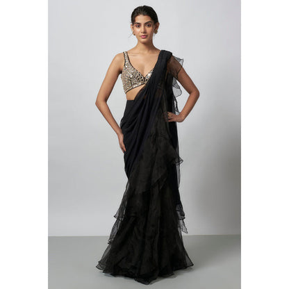 Gopi Vaid Oorja Saree with Stitched Blouse