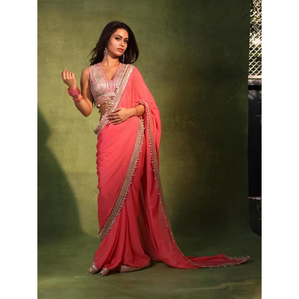 Gopi Vaid Nysa Devgn in Samarkand Saree with Stitched Blouse