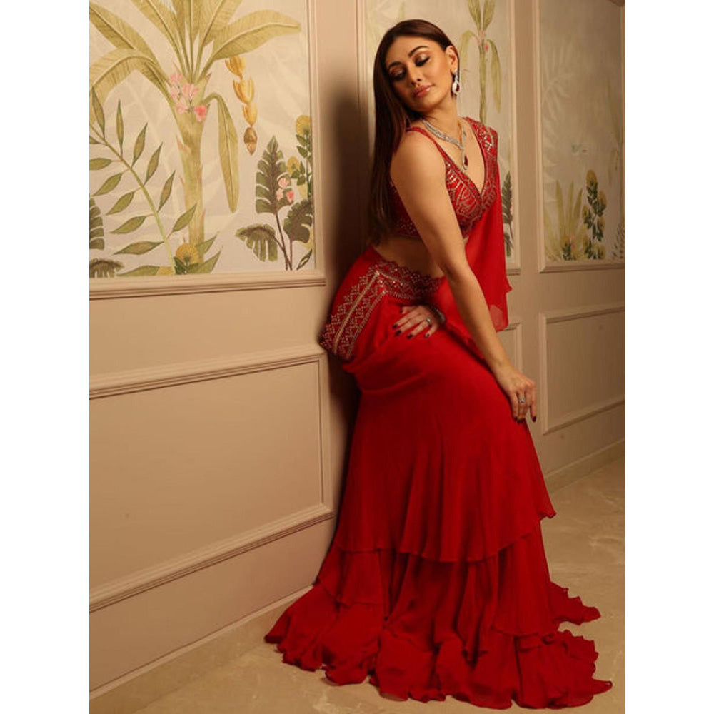 Gopi Vaid Prerna Mehra in Marrakesh Saree with Stitched Blouse