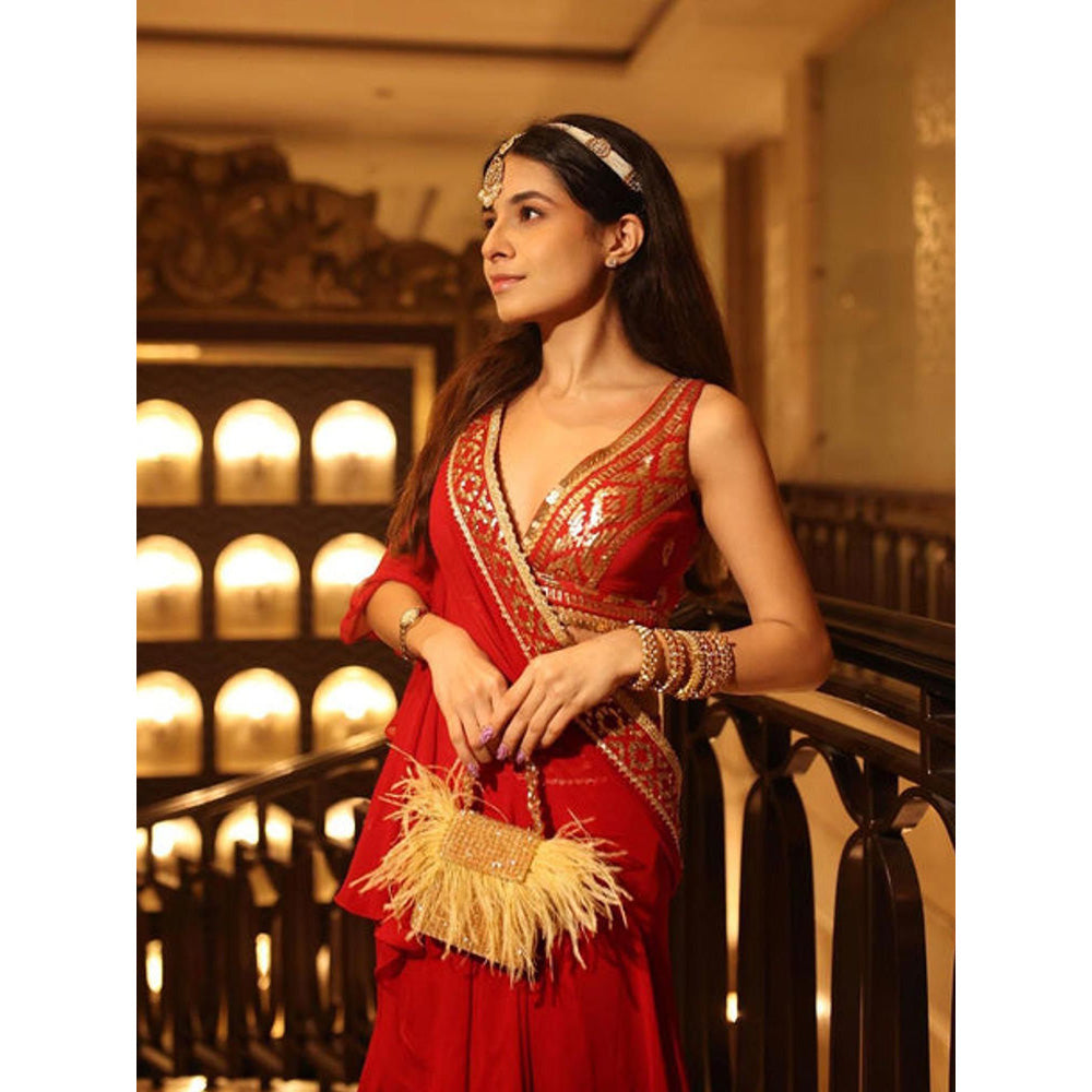 Gopi Vaid Prerna Mehra in Marrakesh Saree with Stitched Blouse