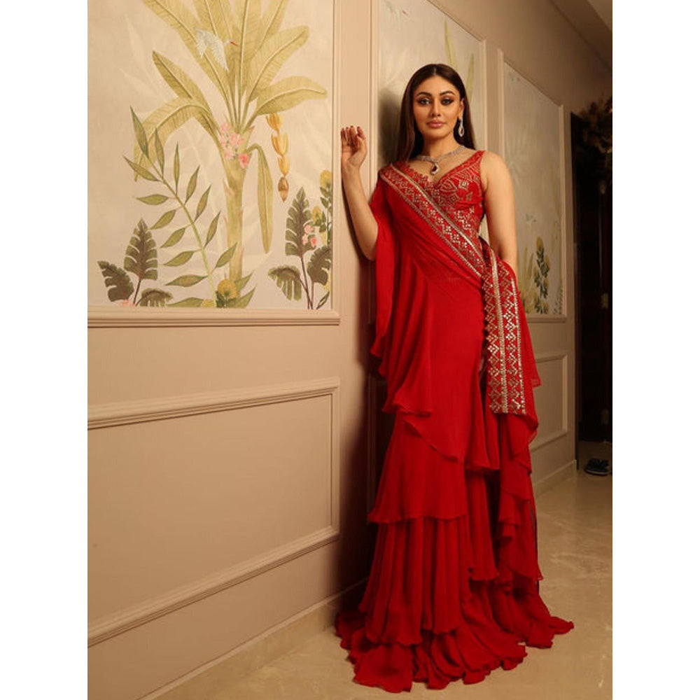Gopi Vaid Prerna Mehra in Marrakesh Saree with Stitched Blouse