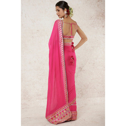 Gopi Vaid Mrunal Thakur In Anupa Saree with Stitched Blouse