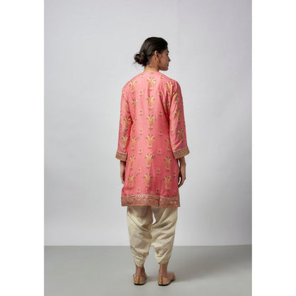 Gopi Vaid Moulika Pink Kurta with Dhoti and Dupatta
