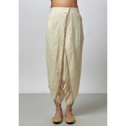 Gopi Vaid Moulika Pink Kurta with Dhoti and Dupatta