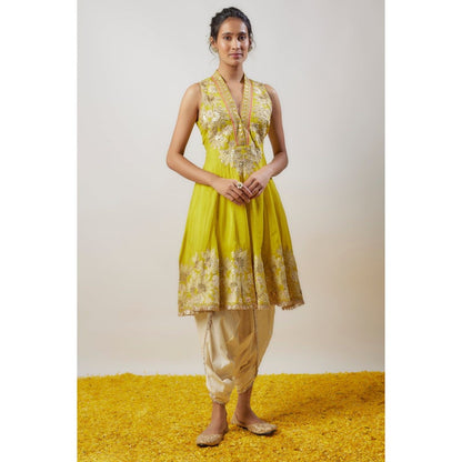 Gopi Vaid Neeti Yellow Kurta with Dhoti