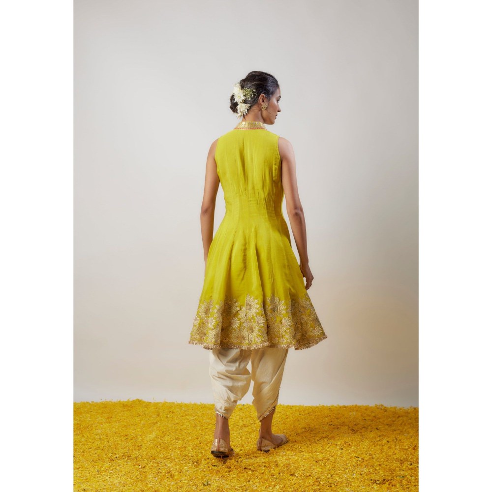 Gopi Vaid Neeti Yellow Kurta with Dhoti