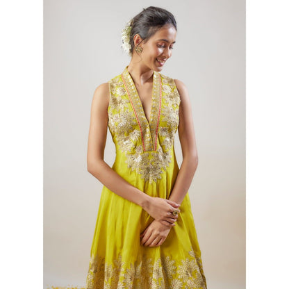 Gopi Vaid Neeti Yellow Kurta with Dhoti