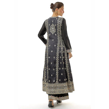 Gopi Vaid Amiha Black Kurta with Pant and Dupatta