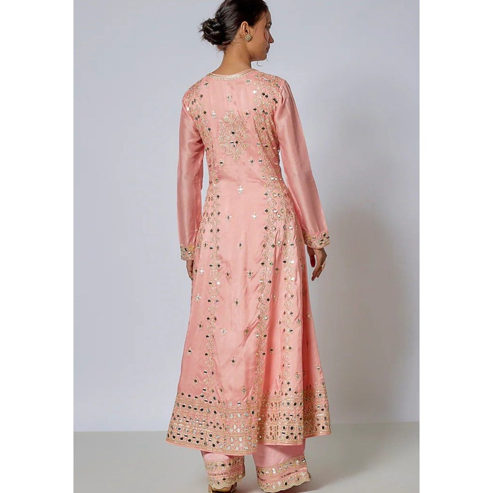 Gopi Vaid Amiha Anarkali Kurta with Palazzo and Dupatta