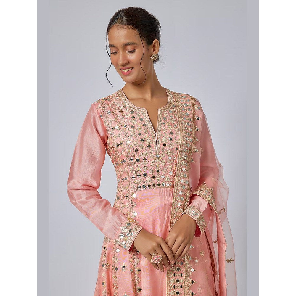 Gopi Vaid Amiha Anarkali Kurta with Palazzo and Dupatta