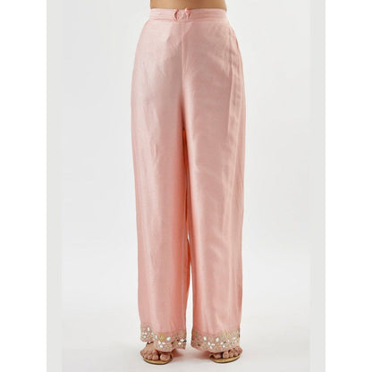 Gopi Vaid Srivani Pink Anarkali Kurta with Pant and Dupatta
