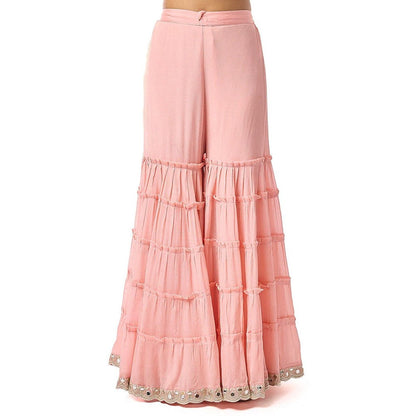 Gopi Vaid Zeya Pink Kurta with Sharara