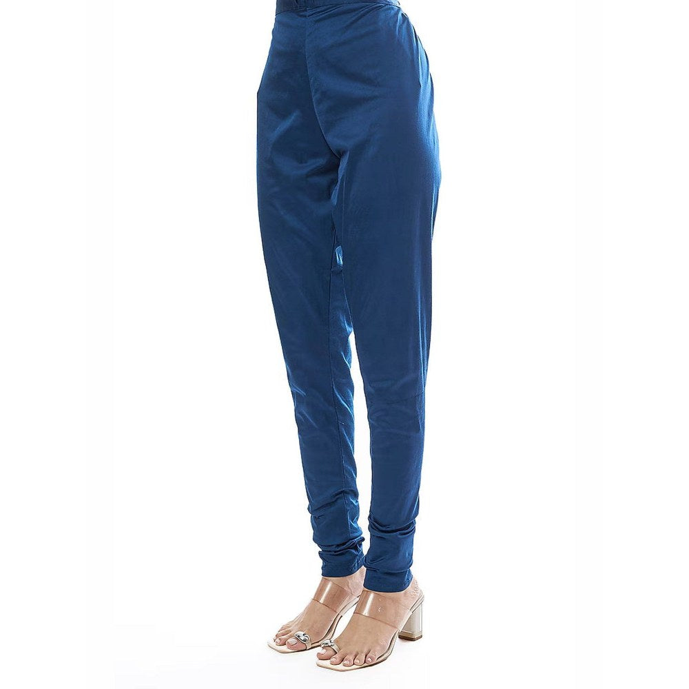 Gopi Vaid Varya Blue Anarkali Kurta with Pant and Dupatta