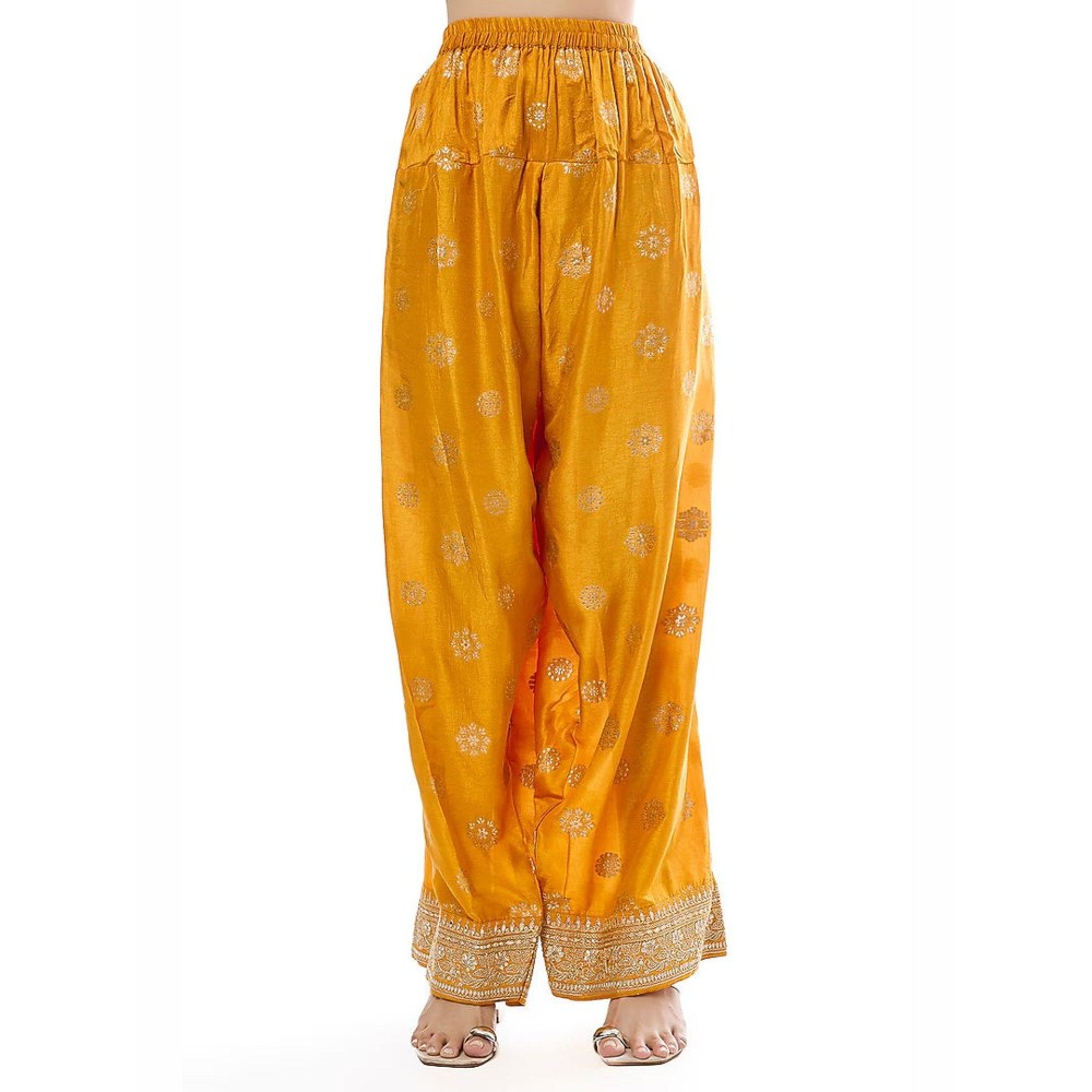 Gopi Vaid Nadia Yellow Kurta with Salwar