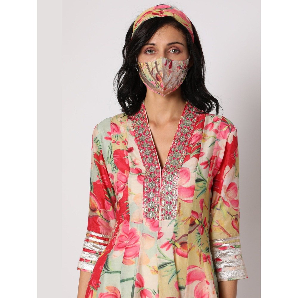 Gopi Vaid Khushi Multicolor Top with Dhoti