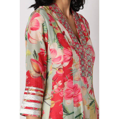Gopi Vaid Khushi Multicolor Top with Dhoti