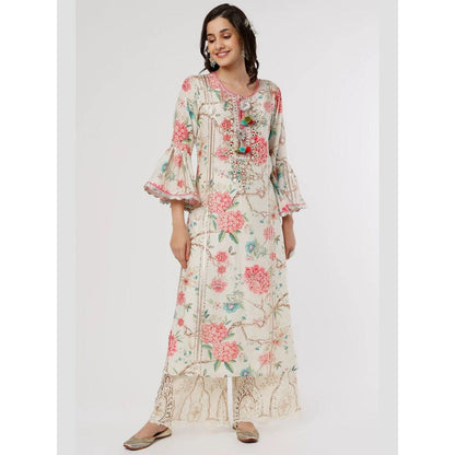 Gopi Vaid Sameesha Ivory Kurta with Palazzo