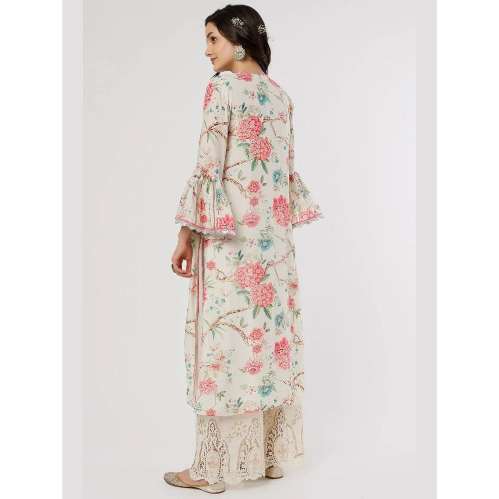 Gopi Vaid Sameesha Ivory Kurta with Palazzo