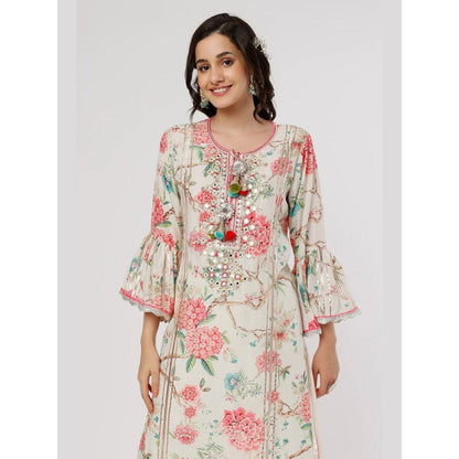 Gopi Vaid Sameesha Ivory Kurta with Palazzo