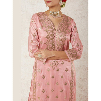 Gopi Vaid Amaaya Pink Kurta with Palazzo