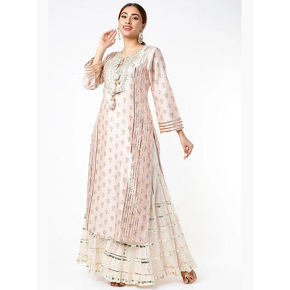 Gopi Vaid House Of Misu Summiyya In Mogra Pink Kurta with Sharara