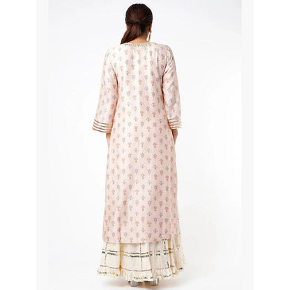 Gopi Vaid House Of Misu Summiyya In Mogra Pink Kurta with Sharara