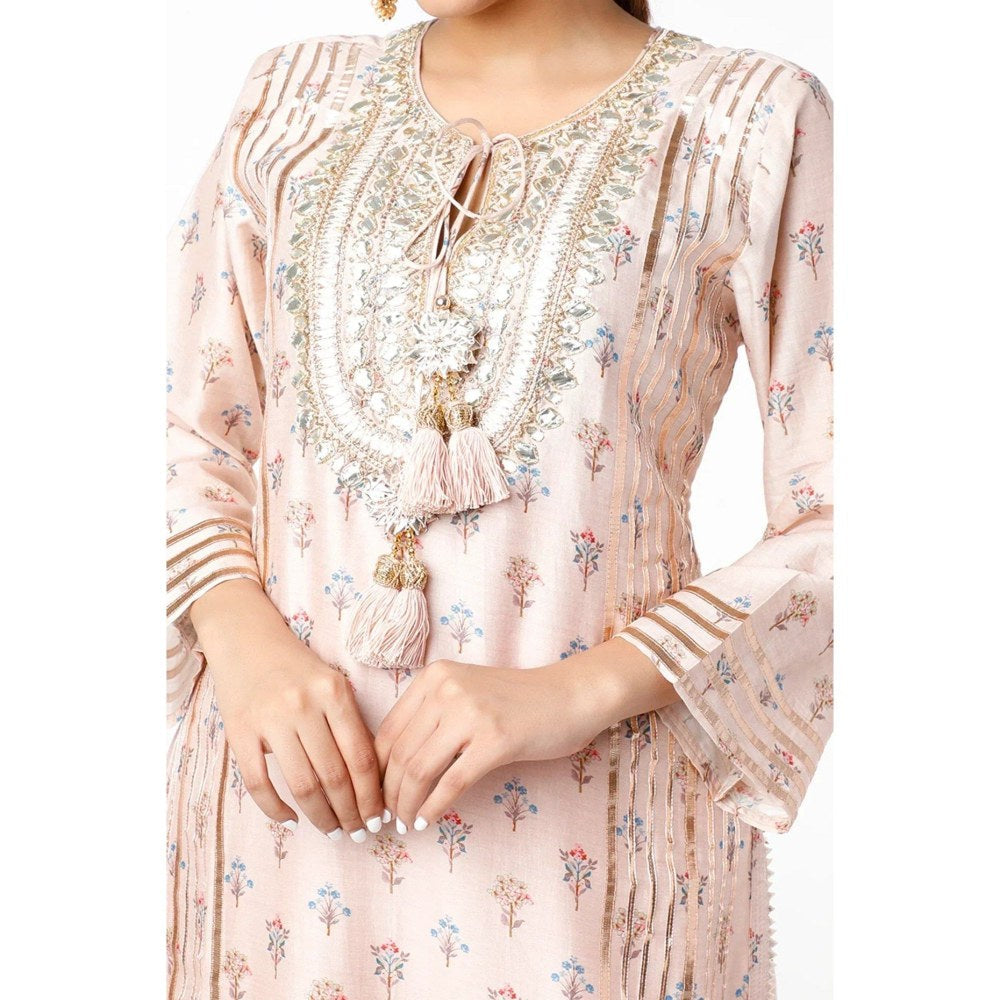 Gopi Vaid House Of Misu Summiyya In Mogra Pink Kurta with Sharara