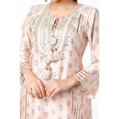 Gopi Vaid House Of Misu Summiyya In Mogra Pink Kurta with Sharara