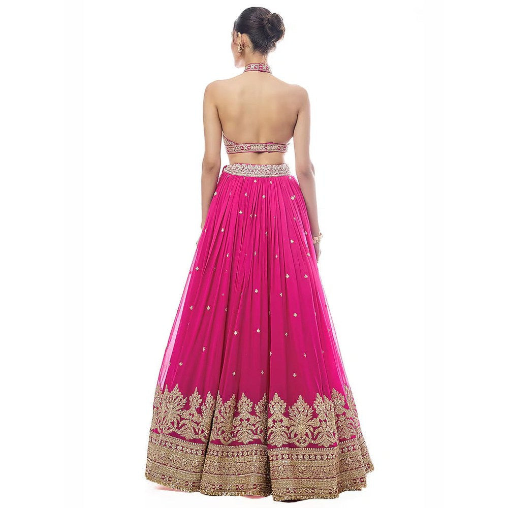 Gopi Vaid Sidra Skirt with Blouse and Dupatta