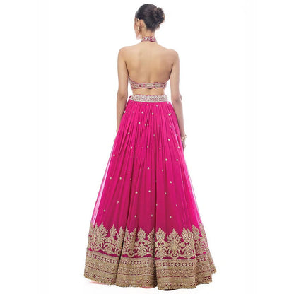 Gopi Vaid Sidra Skirt with Blouse and Dupatta