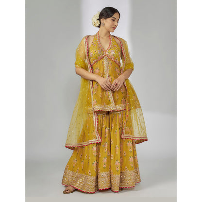 Gopi Vaid Mustard Kurt with Dupatta