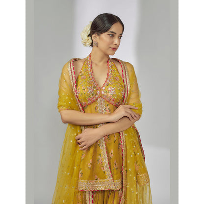 Gopi Vaid Mustard Kurt with Dupatta