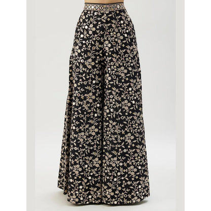 Gopi Vaid Black Akila Vest with Pant