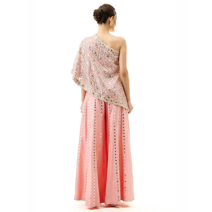 Gopi Vaid Pink Joan Top with Pant
