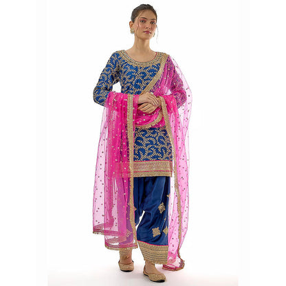 Gopi Vaid Blue Surbhi Kurta Salwar and Dupatta