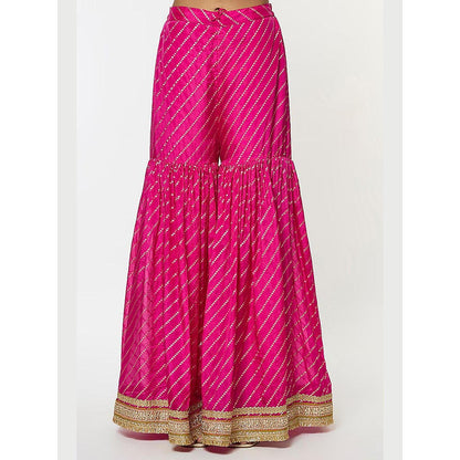 Gopi Vaid Pink Kainaat Kurta with Sharara and Dupatta