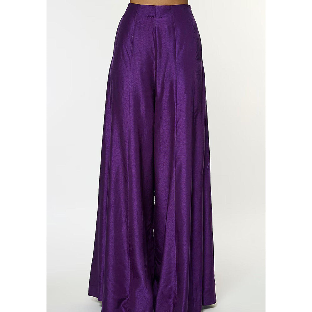 Gopi Vaid Purple Maheen Vest with Pant