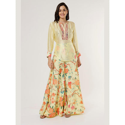 Gopi Vaid Yellow Saanvi Shirt with Pant
