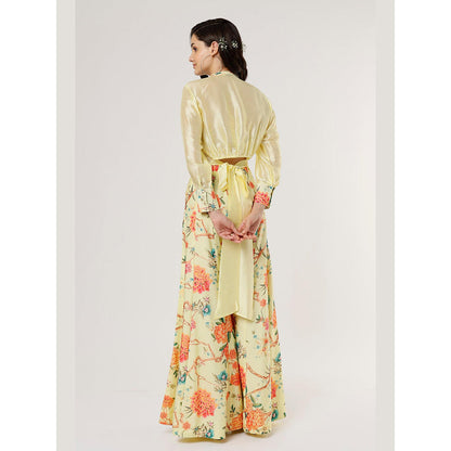 Gopi Vaid Yellow Saanvi Shirt with Pant