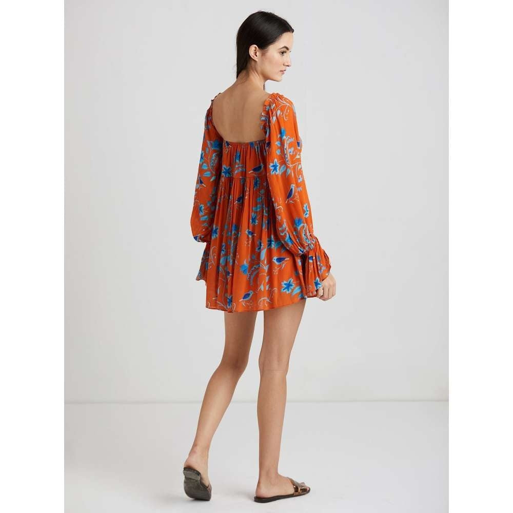GUAPA Maria Mini Dress - Rust