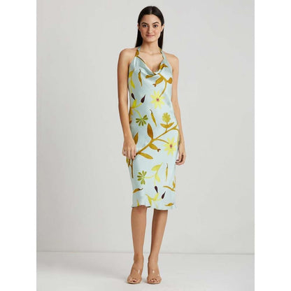 GUAPA Yonca Bias Cut Halter Dress